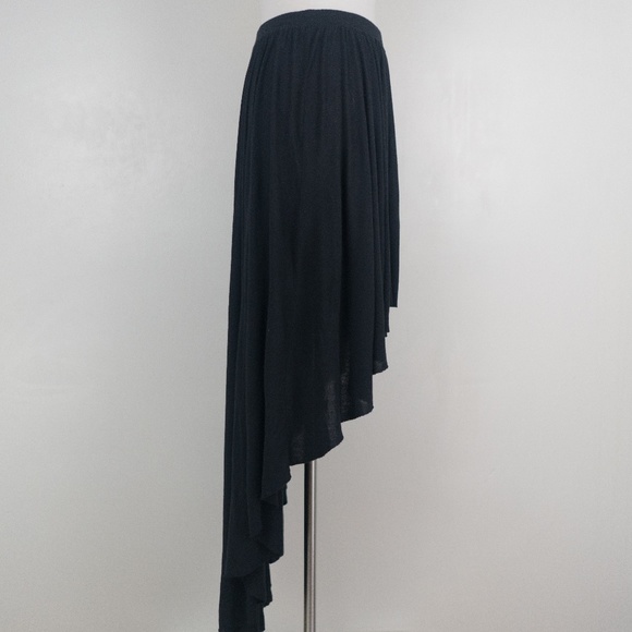 H&M High Low Black Maxi A-Line S Skirt - Picture 3 of 8